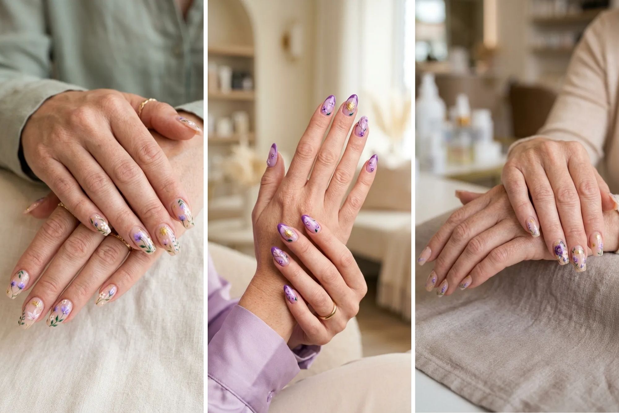 17 Disney Nails Princess Rapunzel Tangled Ideas with Pretty Floral Details