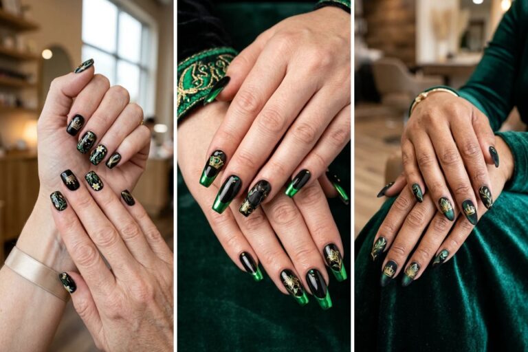 14 Black Cat Nails designs with Creative Designs to Try