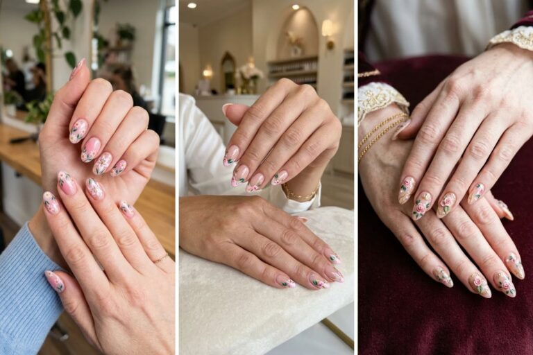 14 Pink Floral Nails Ideas for Simple Floral Beauty