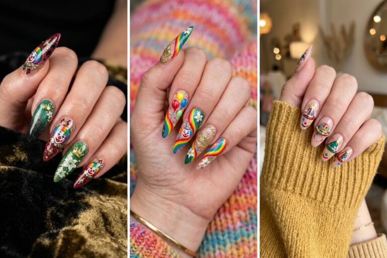 16 Halloween Nail Designs Clown Lovers Will Adore
