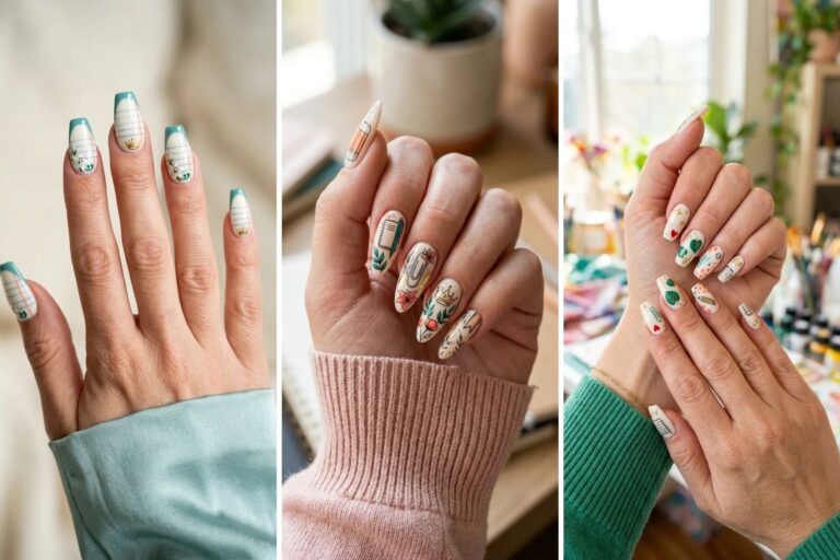 16 Notebook Nails with Cute Study-Inspired Details