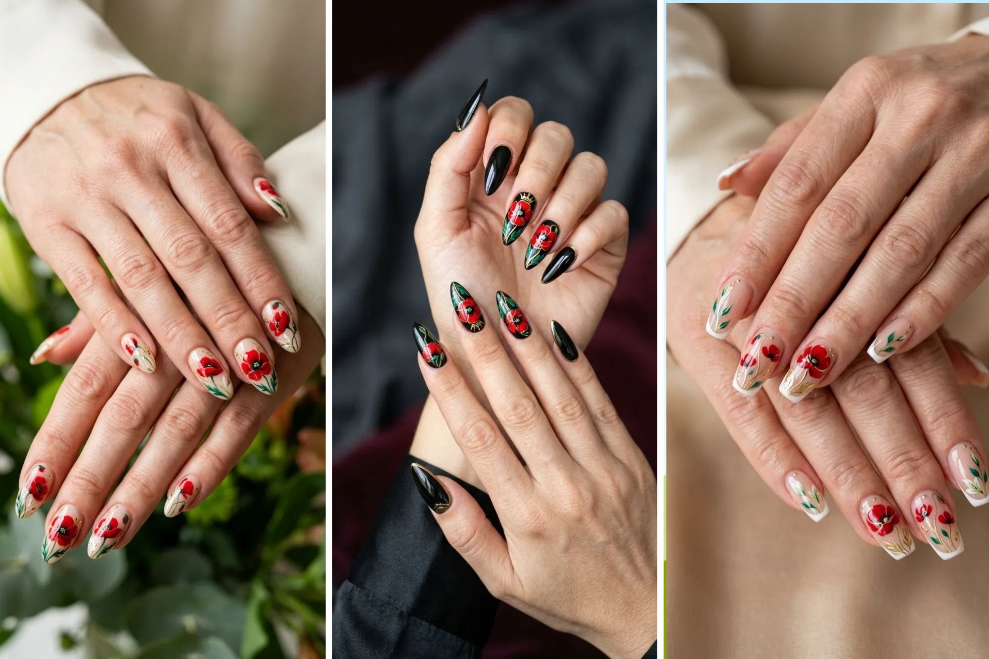 17 Poppy Nails for a Fresh Floral Style