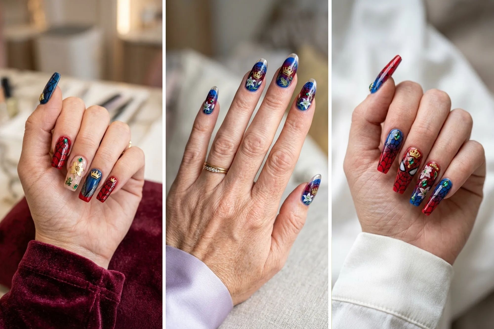 18 Spider Man Nails Designs for Fans of Bold Nail Art