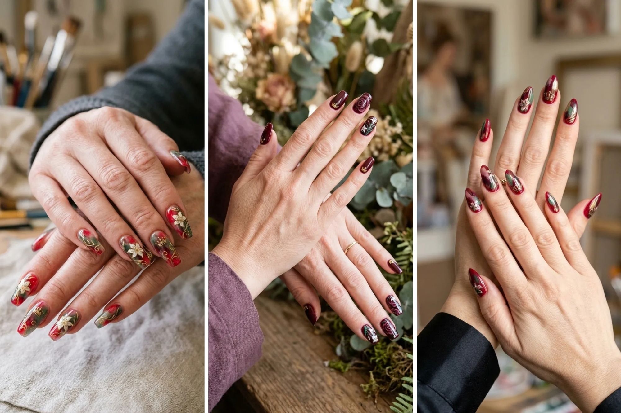 14 Blood nails for a Trendy Dark Nail Style