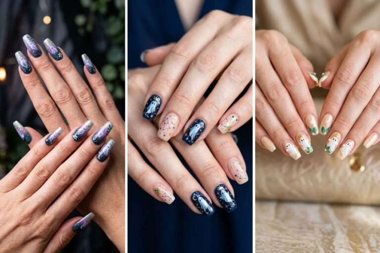 14 Ghost nails for a Creative October Nail Style