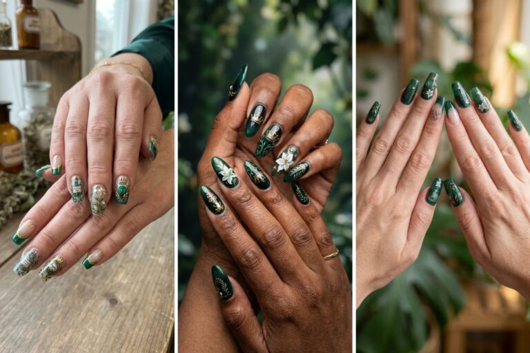 14 Witch nails with Elegant Details for a Magical Seasonal Look