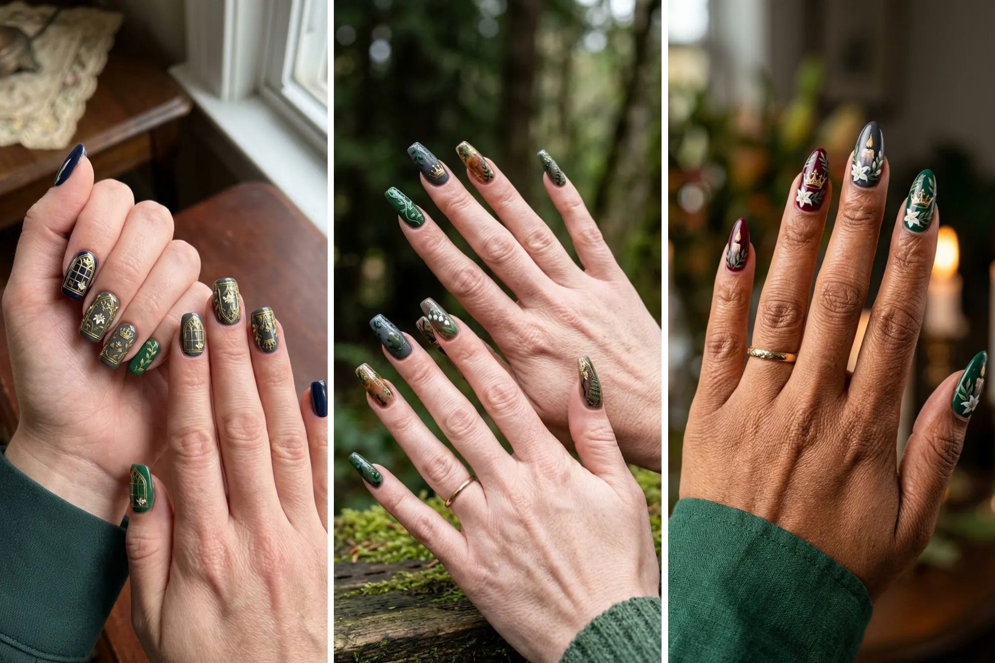 15 Spooky nails with Dark Accents for a Seasonal Style